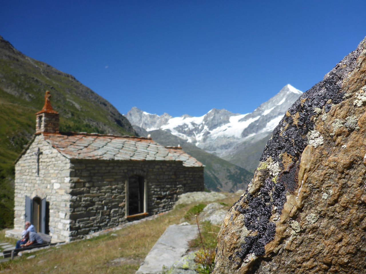 Täschalp - Stille mit Blick auf das Weißhorn Täschalp - Stille mit Blick auf das Weißhorn